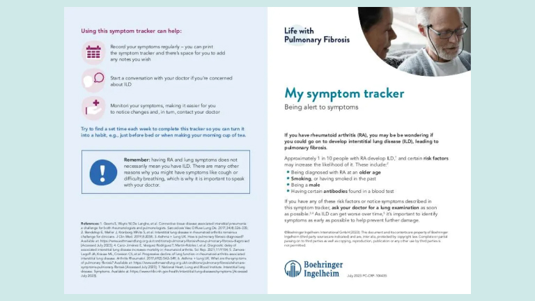 Symptom tracker RA-ILD