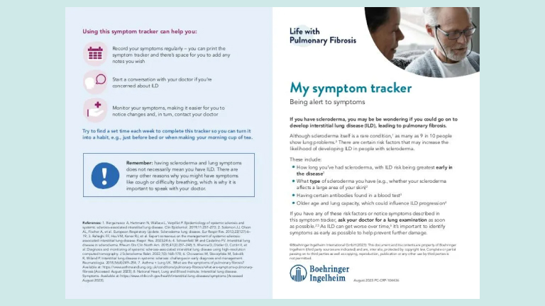 Symptom tracker SSc-ILD