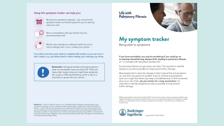 Symptom tracker Sarcoidosis