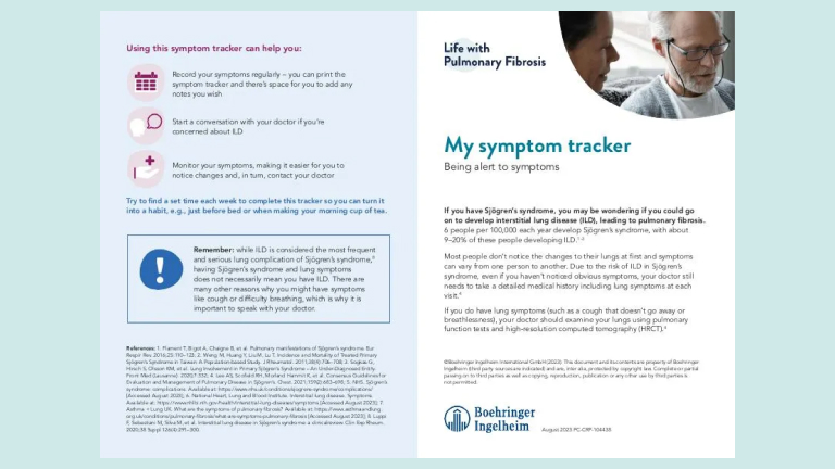 Symptom tracker Sjögren's